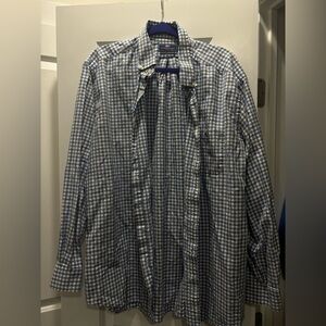 Vineyard Vines Blue and White Checkered Shirt